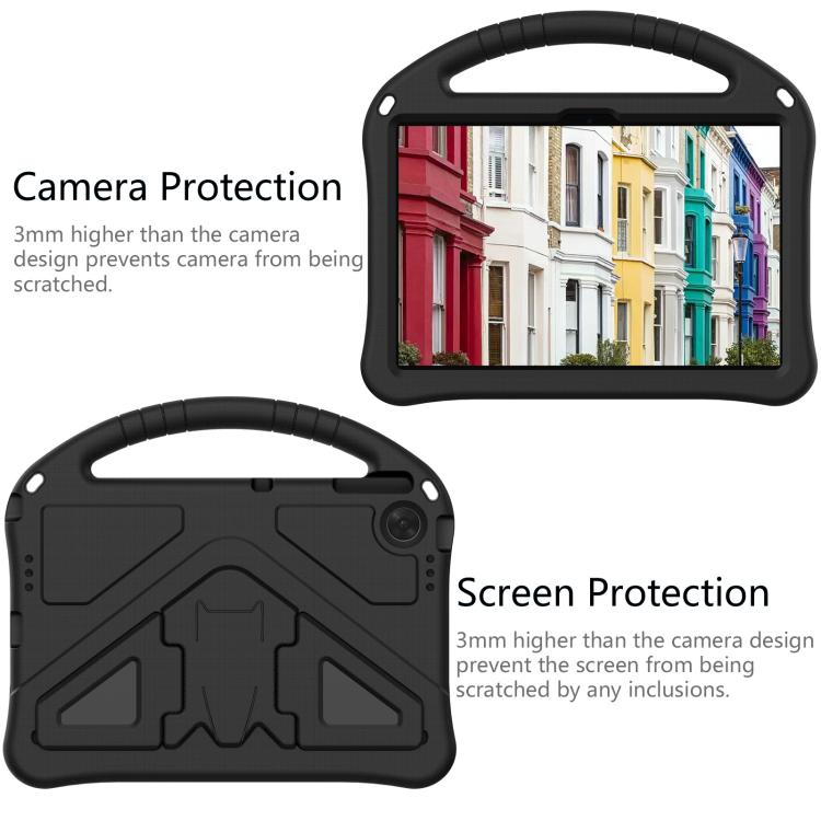 For Lenovo Tab TB-311 / WiFi 10.1 2025 EVA Shockproof Tablet Case with Holder(Black) - Lenovo by PMC TechLife | Online Shopping South Africa | PMC TechLife | Buy Now Pay Later Mobicred
