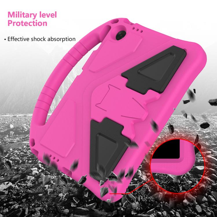 For Lenovo Tab TB-311 / WIFI 10.1 2025 EVA Shockproof Tablet Case with Holder(Rose Red) - Lenovo by PMC TechLife | Online Shopping South Africa | PMC TechLife | Buy Now Pay Later Mobicred