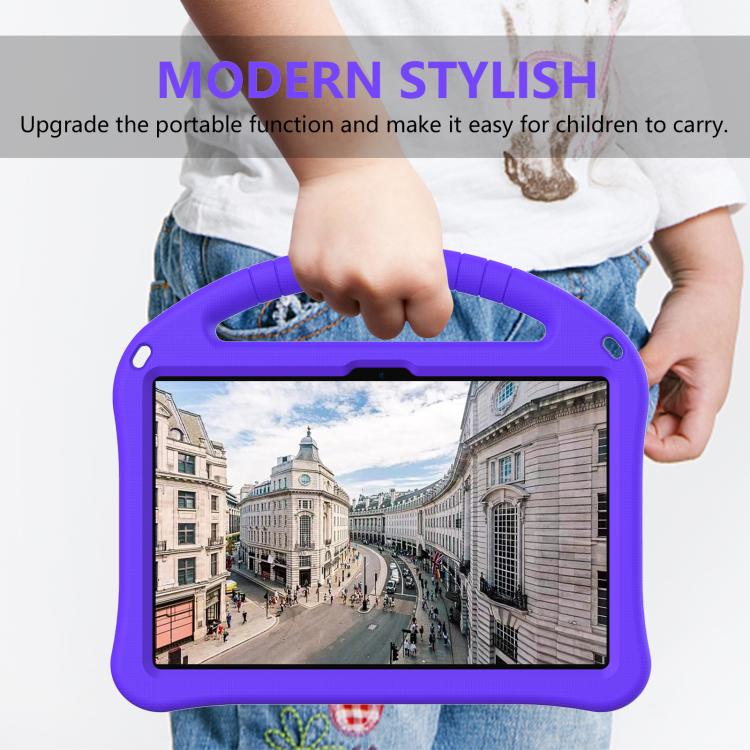 For Lenovo Tab TB-311 / WIFI 10.1 2025 EVA Shockproof Tablet Case with Holder(Purple) - Lenovo by PMC TechLife | Online Shopping South Africa | PMC TechLife | Buy Now Pay Later Mobicred