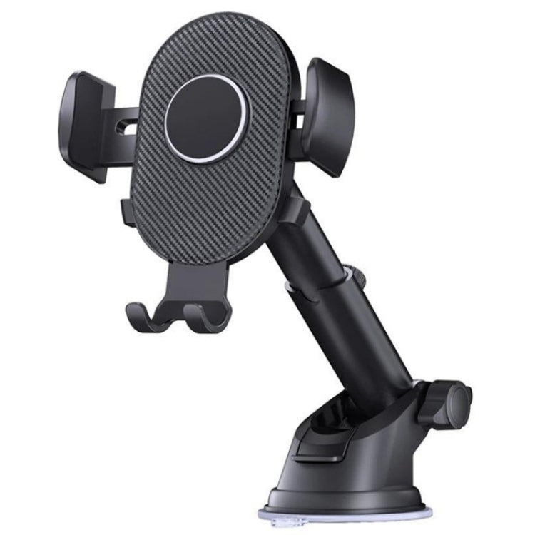 D40+105+K5 Carbon Fiber Texture Car Suction Cup Telescopic Arm Phone Holder Windshield Dashboard - Car Holders by PMC TechLife | Online Shopping South Africa | PMC TechLife | Buy Now Pay Later Mobicred