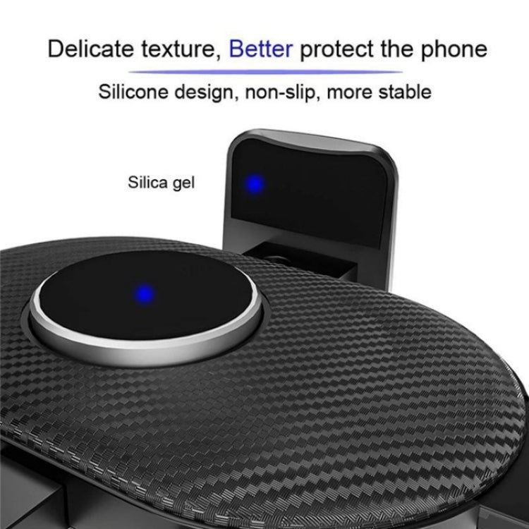 D40+105+K5 Carbon Fiber Texture Car Suction Cup Telescopic Arm Phone Holder Windshield Dashboard - Car Holders by PMC TechLife | Online Shopping South Africa | PMC TechLife | Buy Now Pay Later Mobicred