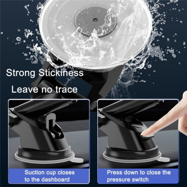 D40+105+K5 Carbon Fiber Texture Car Suction Cup Telescopic Arm Phone Holder Windshield Dashboard - Car Holders by PMC TechLife | Online Shopping South Africa | PMC TechLife | Buy Now Pay Later Mobicred