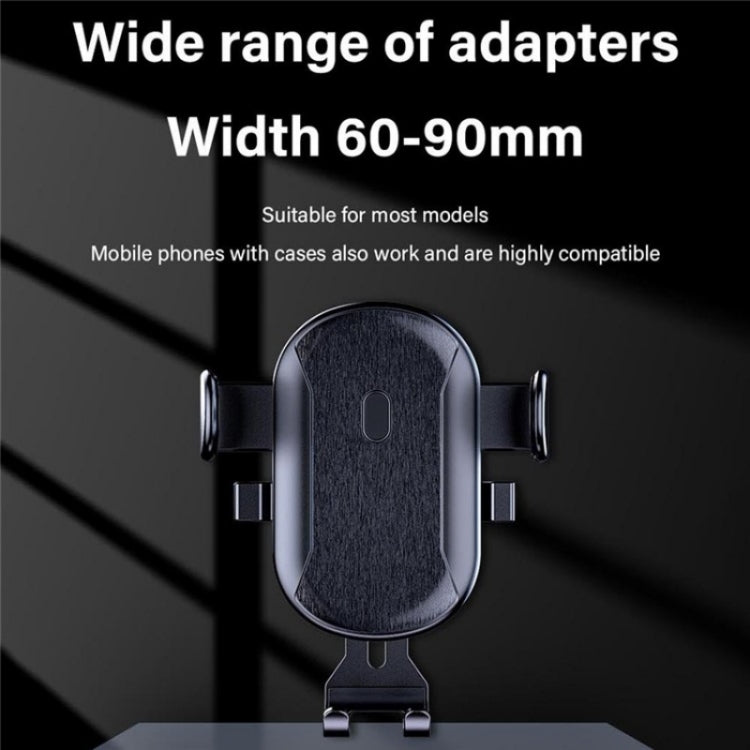 D48+105+K5 Brushed Pattern Car Dashboard Windshield Telescopic Suction Cup Air Vents Phone Mount - Car Holders by PMC TechLife | Online Shopping South Africa | PMC TechLife | Buy Now Pay Later Mobicred