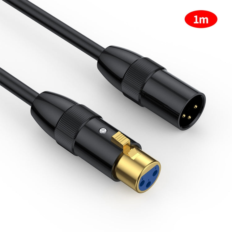 JUNSUNMAY XLR Male to Female Mic Cord 3 Pin Audio Cable Balanced Shielded Cable, Length:1m - Microphone Audio Cable & Connector by JUNSUNMAY | Online Shopping South Africa | PMC TechLife | Buy Now Pay Later Mobicred