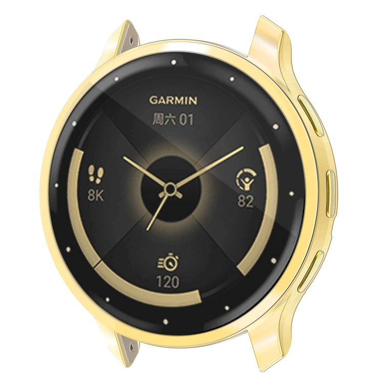 For Garmin Venu 3S TPU All-Inclusive Watch Protective Case(Gold) - Watch Cases by PMC TechLife | Online Shopping South Africa | PMC TechLife