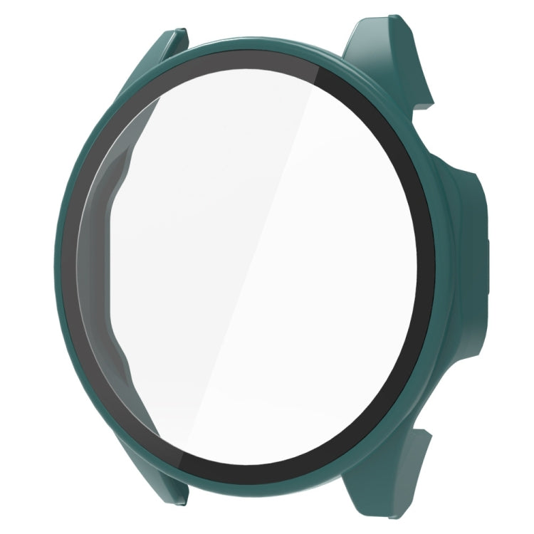 For Huawei Watch GT 4 46mm PC + Tempered Film Integrated Watch Protective Case(Green) - Watch Cases by PMC TechLife | Online Shopping South Africa | PMC TechLife | Buy Now Pay Later Mobicred