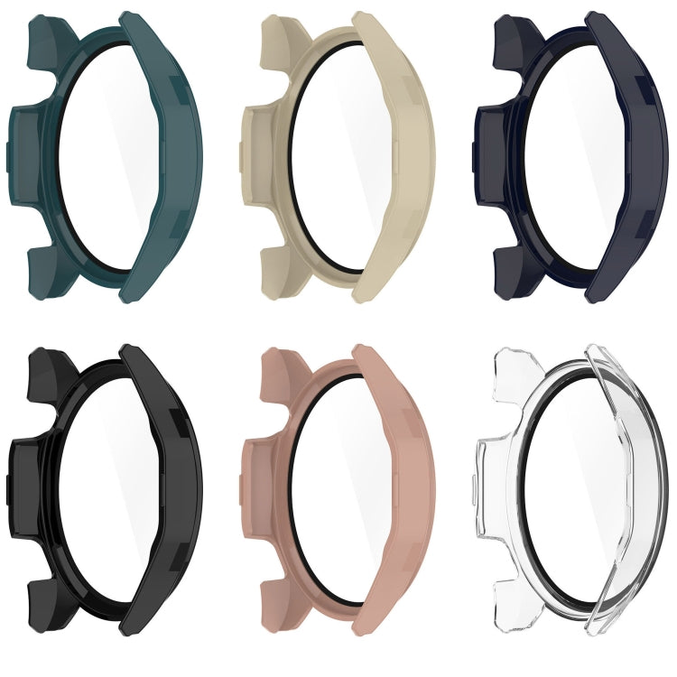 For Huawei Watch GT 4 46mm PC + Tempered Film Integrated Watch Protective Case(Green) - Watch Cases by PMC TechLife | Online Shopping South Africa | PMC TechLife | Buy Now Pay Later Mobicred