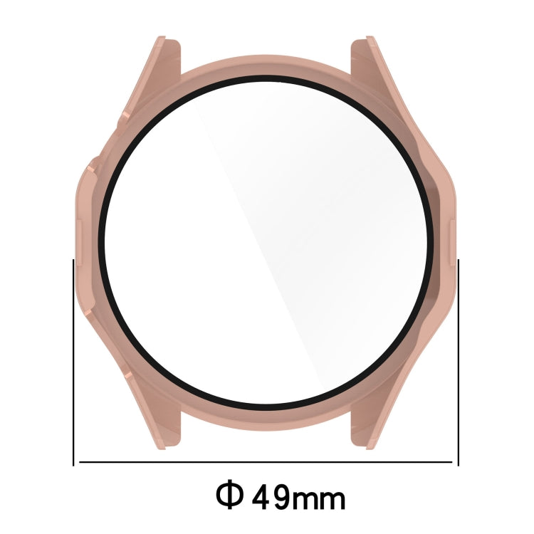 For Huawei Watch GT 4 46mm PC + Tempered Film Integrated Watch Protective Case(Blue) - Watch Cases by PMC TechLife | Online Shopping South Africa | PMC TechLife | Buy Now Pay Later Mobicred
