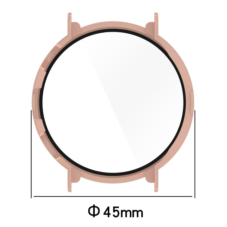 For Huawei Watch GT 4 41mm PC + Tempered Film Integrated Watch Protective Case(Ivory White) - Watch Cases by PMC TechLife | Online Shopping South Africa | PMC TechLife | Buy Now Pay Later Mobicred