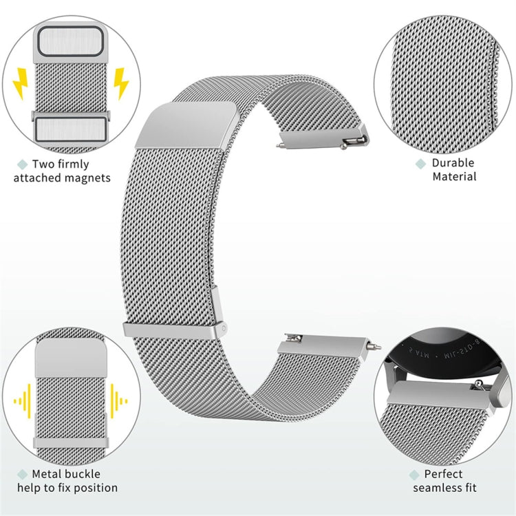 For Huawei Watch GT 4 46mm Milan Daul Magnetic Steel Mesh Watch Band(Rose Gold) - free shipping - PMC TechLife - Order now!