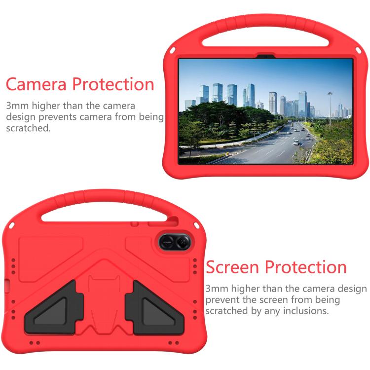 For Honor Pad X8a EVA Shockproof Tablet Case with Holder(Red) - free shipping - PMC TechLife - Order now!