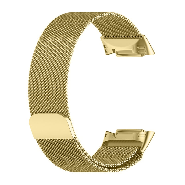 For Fitbit Charge 6 Milan Magnetic Metal Steel Mesh Watch Band(Gold) - free shipping - PMC TechLife - Order now!