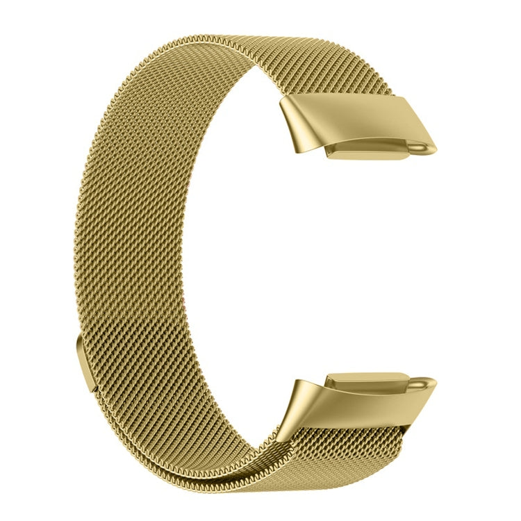 For Fitbit Charge 6 Milan Magnetic Metal Steel Mesh Watch Band(Gold) - free shipping - PMC TechLife - Order now!