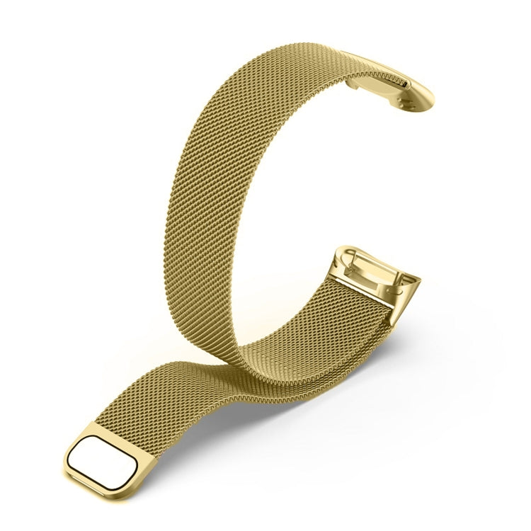 For Fitbit Charge 6 Milan Magnetic Metal Steel Mesh Watch Band(Gold) - free shipping - PMC TechLife - Order now!
