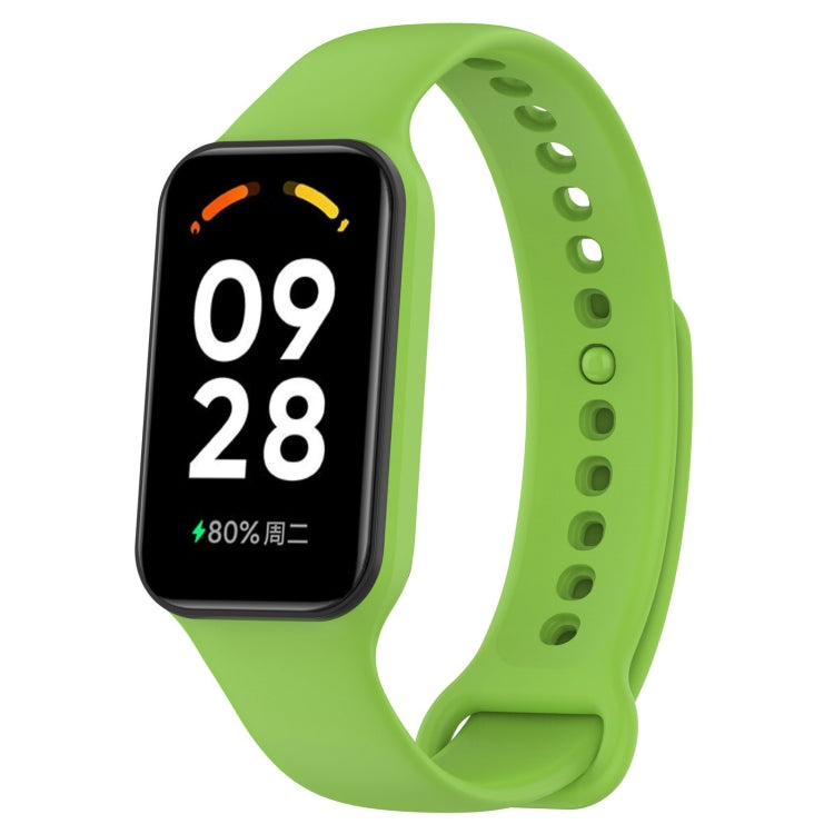 For Xiaomi Mi Band 8 Active Solid Color Integrated Silicone Watch Band(Green) - free shipping - PMC TechLife - Order now!