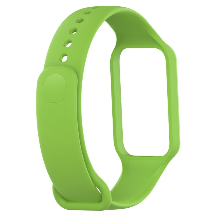 For Xiaomi Mi Band 8 Active Solid Color Integrated Silicone Watch Band(Green) - free shipping - PMC TechLife - Order now!