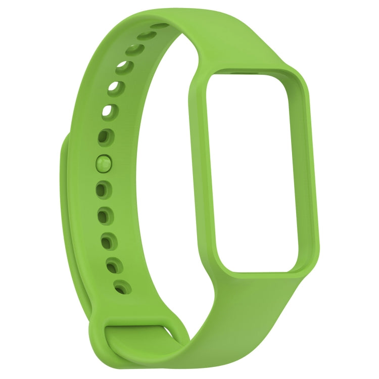 For Xiaomi Mi Band 8 Active Solid Color Integrated Silicone Watch Band(Green) - free shipping - PMC TechLife - Order now!