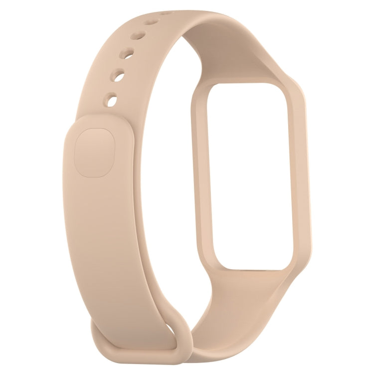 For Xiaomi Mi Band 8 Active Solid Color Integrated Silicone Watch Band(Pink) - free shipping - PMC TechLife - Order now!