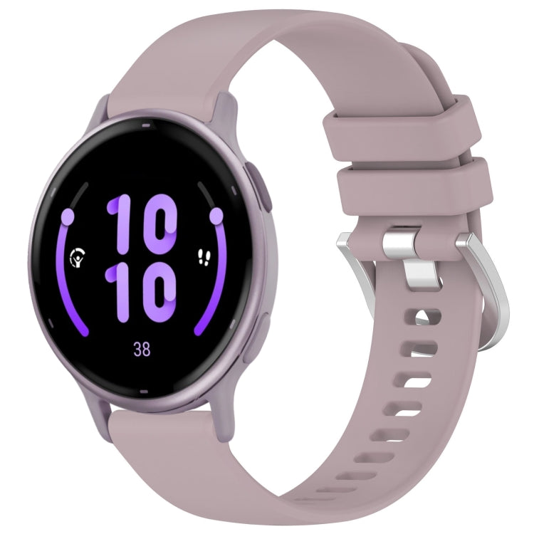 For Garmin Vivoactive 5 Liquid Glossy Silver Buckle Silicone Watch Band(Purple) - free shipping - PMC TechLife - Order now!