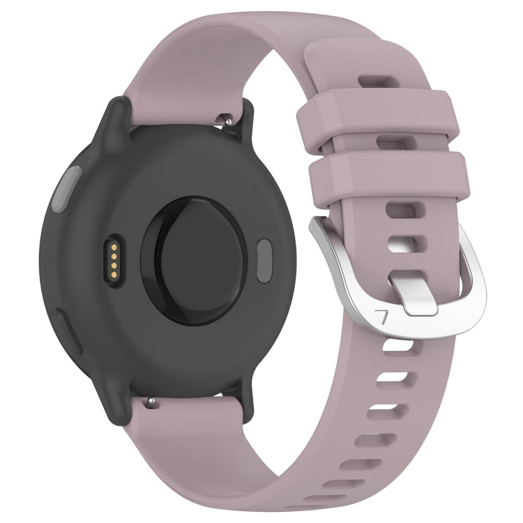 For Garmin Approach S40 Liquid Glossy Silver Buckle Silicone Watch Band(Purple) - free shipping - PMC TechLife - Order now!