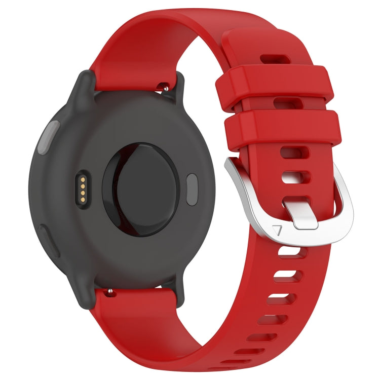 For Garmin Vivomove3 / Garminmove3 Liquid Glossy Silver Buckle Silicone Watch Band(Red) - free shipping - PMC TechLife - Order now!