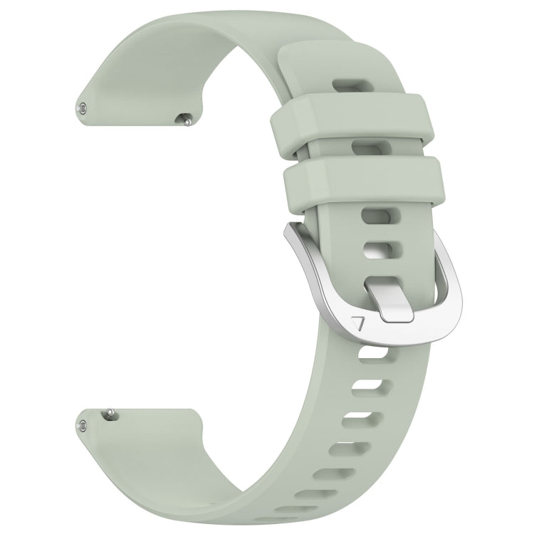 For Garmin Vivomove HR Sport Liquid Glossy Silver Buckle Silicone Watch Band(Green) - free shipping - PMC TechLife - Order now!