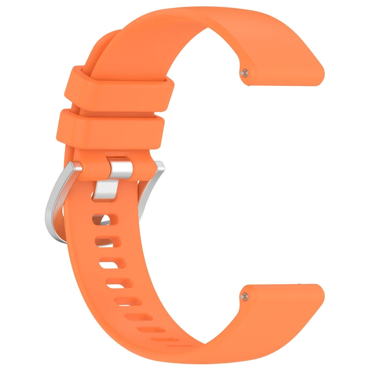 For Garmin Forerunner 255S Music / 255S Liquid Glossy Silver Buckle Silicone Watch Band(Orange) - free shipping - PMC TechLife - Order now!