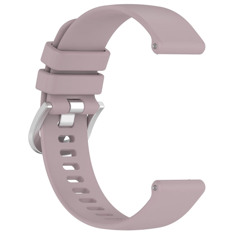 For Garmin Vivoactive 4S Liquid Glossy Silver Buckle Silicone Watch Band(Purple) - free shipping - PMC TechLife - Order now!