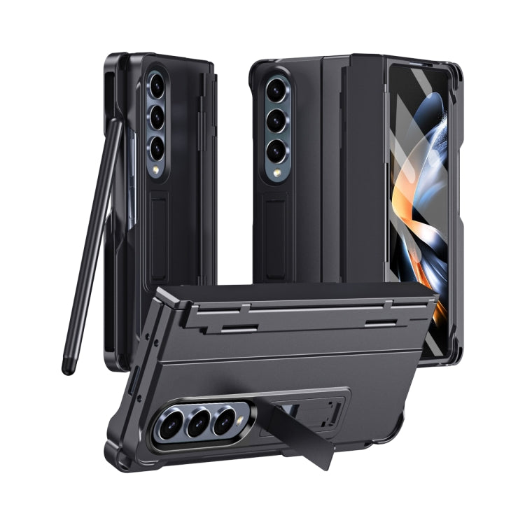 For Samsung Galaxy Z Fold4 Diamond Case-film Integral Hinge Shockproof Phone Case with Pen(Black) - Galaxy Z Fold4 5G Cases by PMC TechLife | Online Shopping South Africa | PMC TechLife