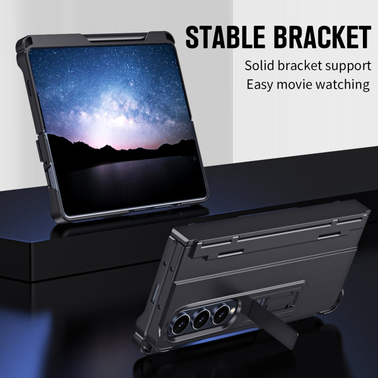 For Samsung Galaxy Z Fold4 Diamond Case-film Integral Hinge Shockproof Phone Case with Pen(Black) - Galaxy Z Fold4 5G Cases by PMC TechLife | Online Shopping South Africa | PMC TechLife