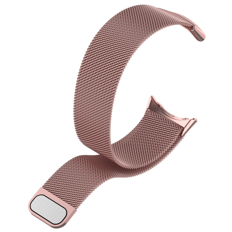 For Google Pixel Watch 2 Milan Magnetic Steel Mesh Watch Band(Pink) - Watch Cases by PMC TechLife | Online Shopping South Africa | PMC TechLife | Buy Now Pay Later Mobicred