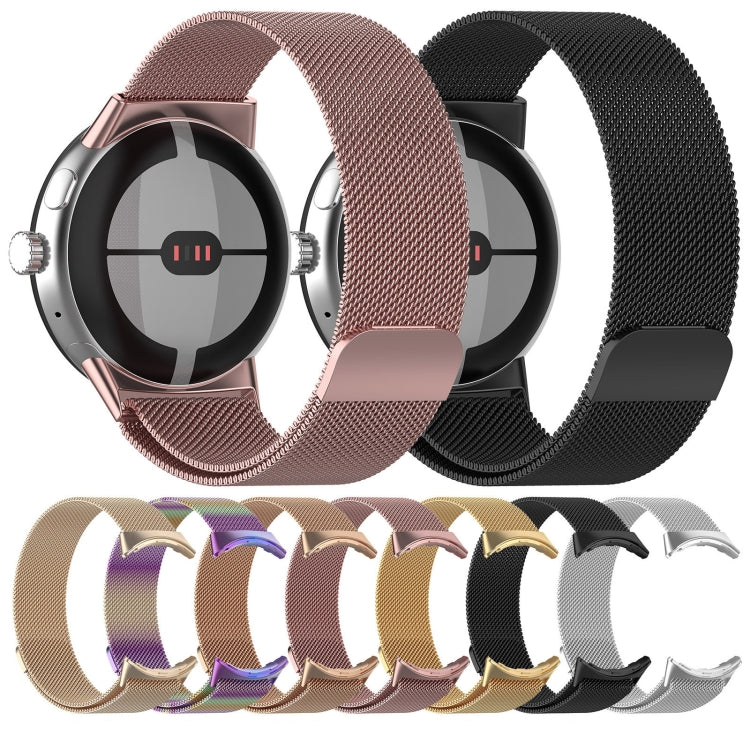 For Google Pixel Watch 2 Milan Magnetic Steel Mesh Watch Band(Colorful) - Watch Cases by PMC TechLife | Online Shopping South Africa | PMC TechLife | Buy Now Pay Later Mobicred