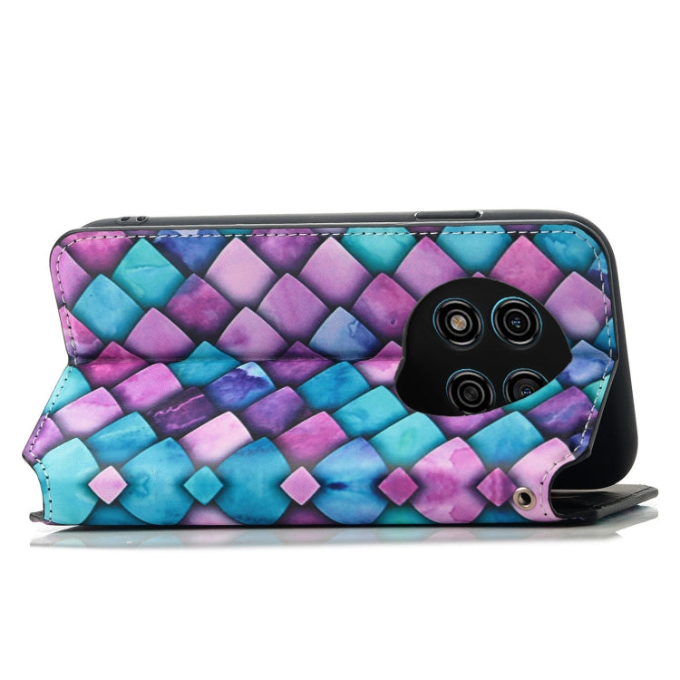 For Ulefone Note 15 CaseNeo Colorful Magnetic Leather Phone Case(Purple Scales) - free shipping - PMC Jewellery - Order now!