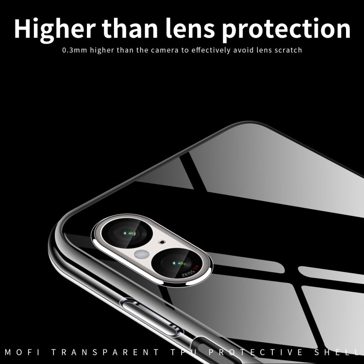 For Sony Xperia 5 V MOFI Ming Series Ultra-thin TPU Phone Case(Transparent) - Sony Cases by MOFI | Online Shopping South Africa | PMC TechLife | Buy Now Pay Later Mobicred