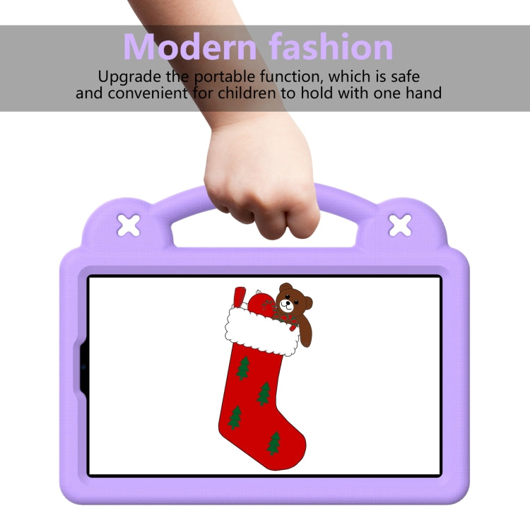 For Samsung Galaxy Tab A9 Handle Kickstand Children EVA Shockproof Tablet Case(Light Purple) - Galaxy Tab A9 by PMC TechLife | Online Shopping South Africa | PMC TechLife