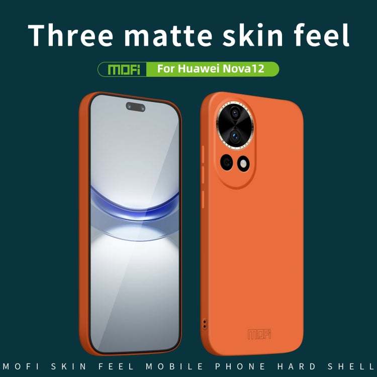 For Huawei nova 12 MOFI Qin Series Skin Feel All-inclusive PC Phone Case(Black) - Huawei Cases by MOFI | Online Shopping South Africa | PMC TechLife | Buy Now Pay Later Mobicred