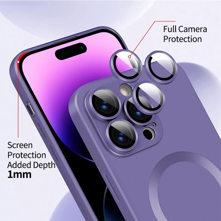 For iPhone 16 Plus ENKAY MagSafe Matte TPU Phone Case with Lens Film(Dark Blue) - free shipping - PMC Jewellery - Order now!
