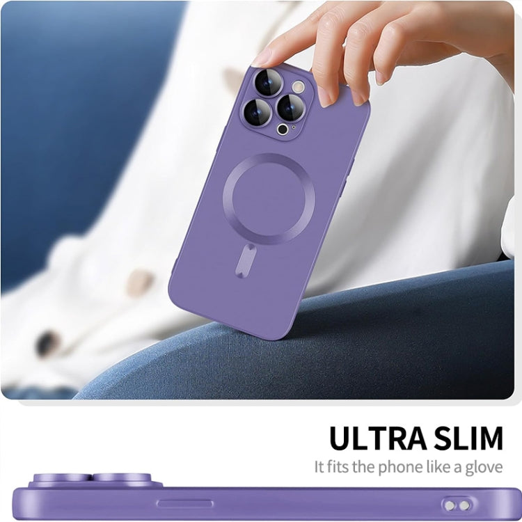 For iPhone 14 Plus ENKAY MagSafe Matte TPU Phone Case with Lens Film(Dark Blue) - iPhone 14 Plus Cases by ENKAY | Online Shopping South Africa | PMC TechLife