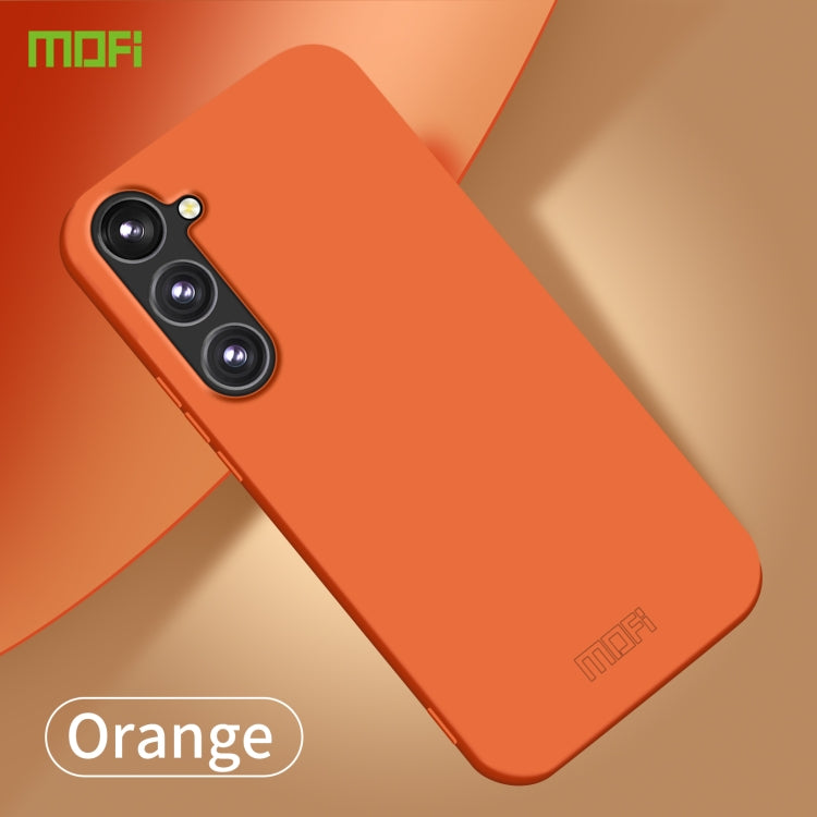 For Samsung Galaxy S23 FE 5G MOFI Qin Series Skin Feel All-inclusive PC Phone Case(Orange) - Galaxy Phone Cases by MOFI | Online Shopping South Africa | PMC TechLife