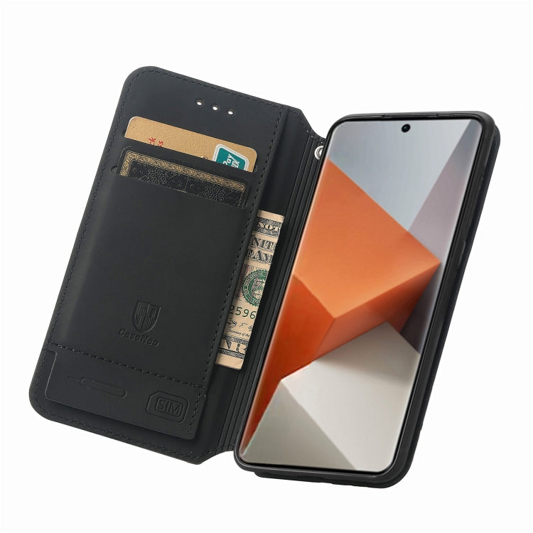 For Xiaomi Redmi Note 13 Pro+ CaseNeo Colorful Magnetic Leather Phone Case(Purple Scales) - Note 13 Pro+ Cases by PMC TechLife | Online Shopping South Africa | PMC TechLife | Buy Now Pay Later Mobicred