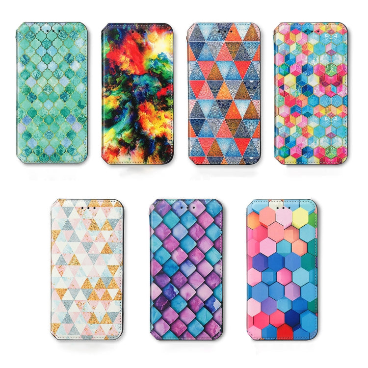 For Xiaomi Redmi Note 13 Pro+ CaseNeo Colorful Magnetic Leather Phone Case(Purple Scales) - Note 13 Pro+ Cases by PMC TechLife | Online Shopping South Africa | PMC TechLife | Buy Now Pay Later Mobicred