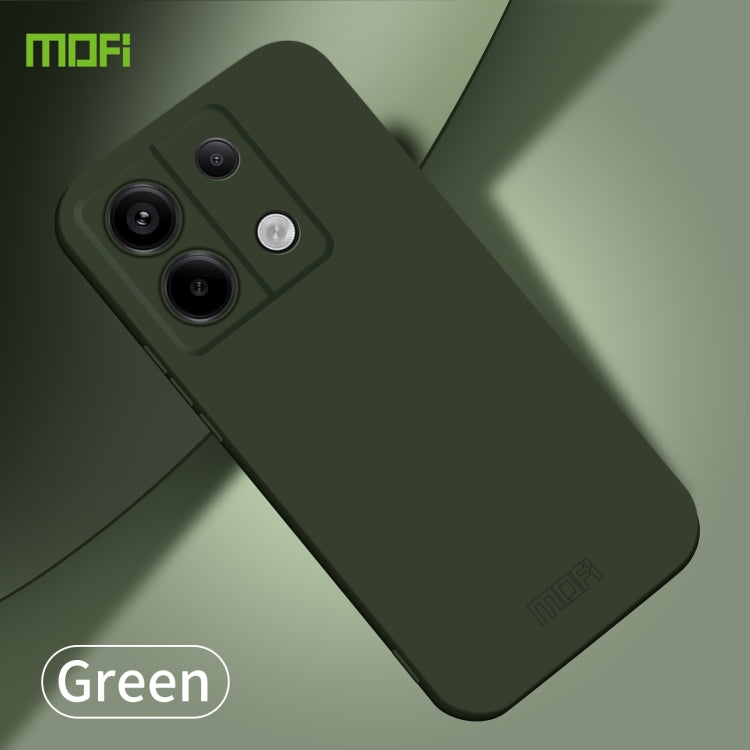 For Xiaomi Redmi Note 13 MOFI Qin Series Skin Feel All-inclusive PC Phone Case(Green) - Note 13 Cases by MOFI | Online Shopping South Africa | PMC TechLife