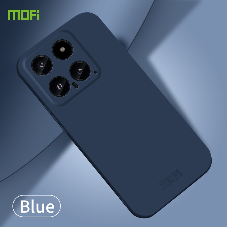For Xiaomi 14 MOFI Qin Series Skin Feel All-inclusive PC Phone Case(Blue) - 14 Cases by MOFI | Online Shopping South Africa | PMC TechLife