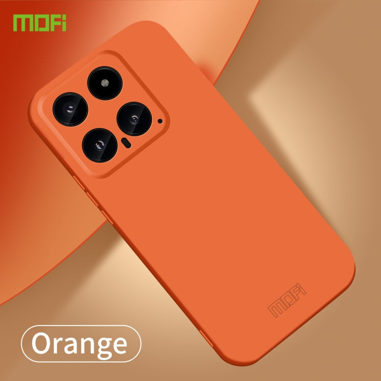 For Xiaomi 14 MOFI Qin Series Skin Feel All-inclusive PC Phone Case(Orange) - 14 Cases by MOFI | Online Shopping South Africa | PMC TechLife