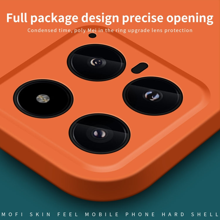 For Xiaomi 14 MOFI Qin Series Skin Feel All-inclusive PC Phone Case(Orange) - 14 Cases by MOFI | Online Shopping South Africa | PMC TechLife