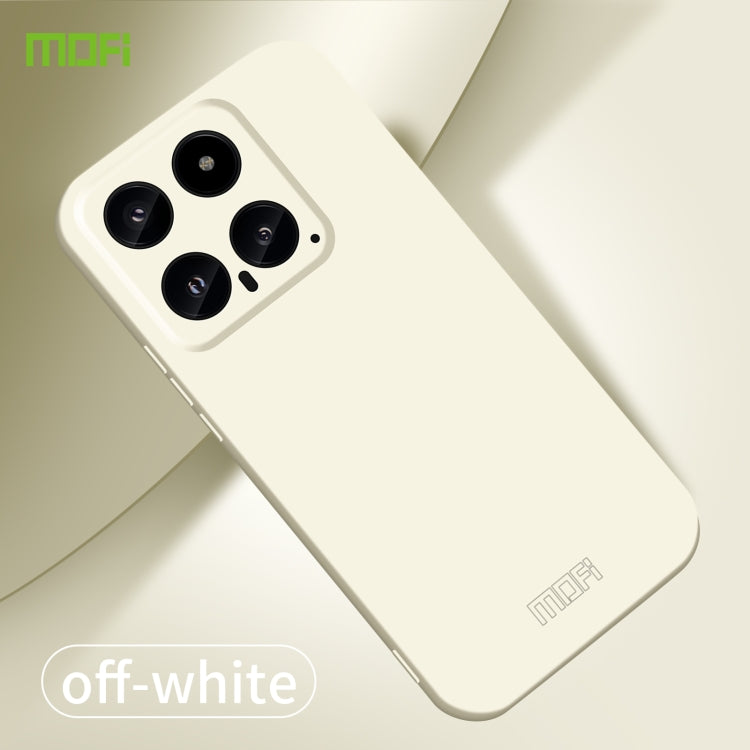 For Xiaomi 14 MOFI Qin Series Skin Feel All-inclusive PC Phone Case(Beige) - 14 Cases by MOFI | Online Shopping South Africa | PMC TechLife