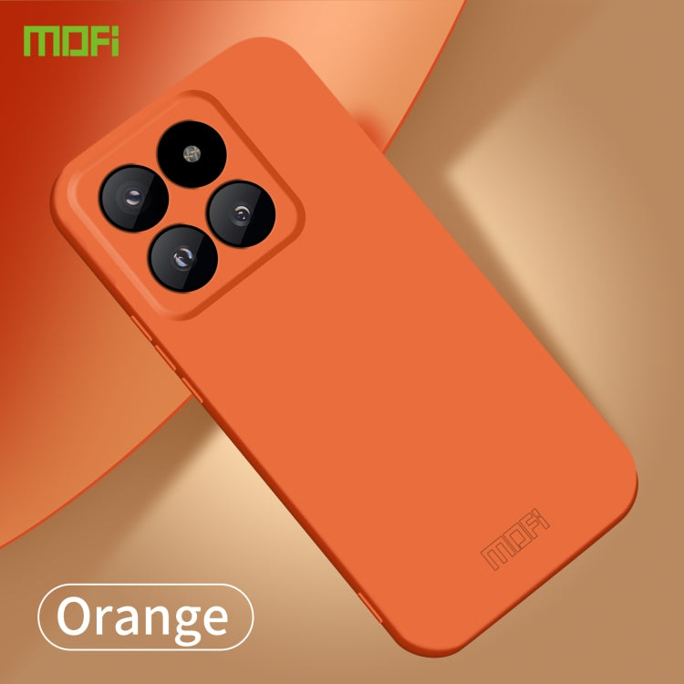 For Xiaomi 14 Pro MOFI Qin Series Skin Feel All-inclusive PC Phone Case(Orange) - 14 Pro Cases by MOFI | Online Shopping South Africa | PMC TechLife