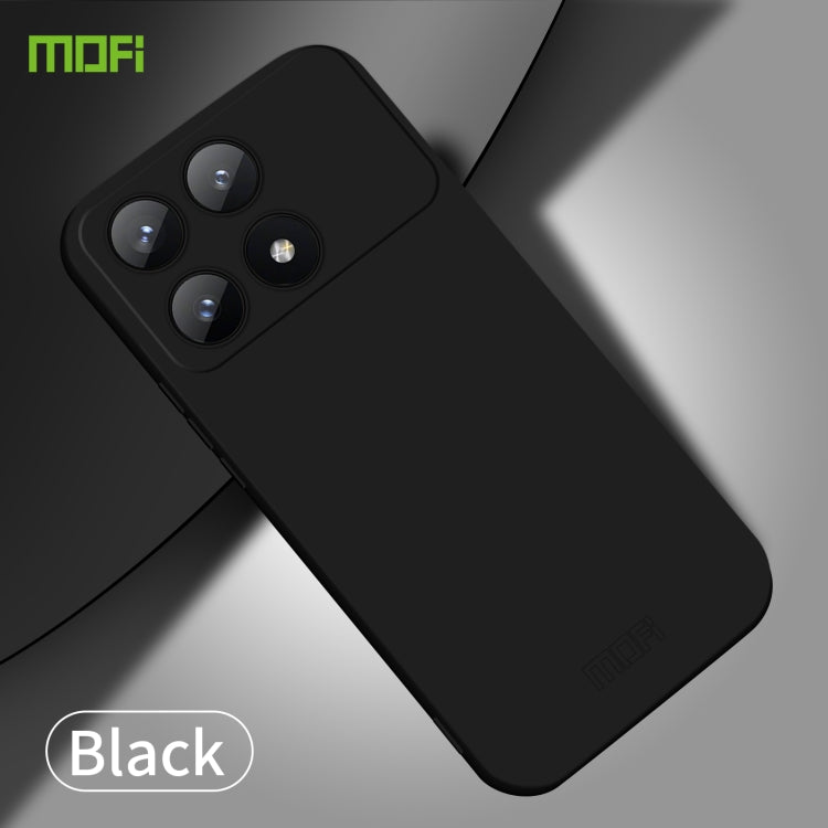 For Xiaomi Redmi K70E MOFI Qin Series Skin Feel All-inclusive PC Phone Case(Black) - K70E Cases by MOFI | Online Shopping South Africa | PMC TechLife | Buy Now Pay Later Mobicred
