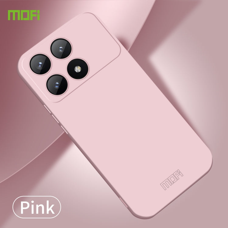 For Xiaomi Redmi K70E MOFI Qin Series Skin Feel All-inclusive PC Phone Case(Pink) - Xiaomi Cases by MOFI | Online Shopping South Africa | PMC TechLife | Buy Now Pay Later Mobicred