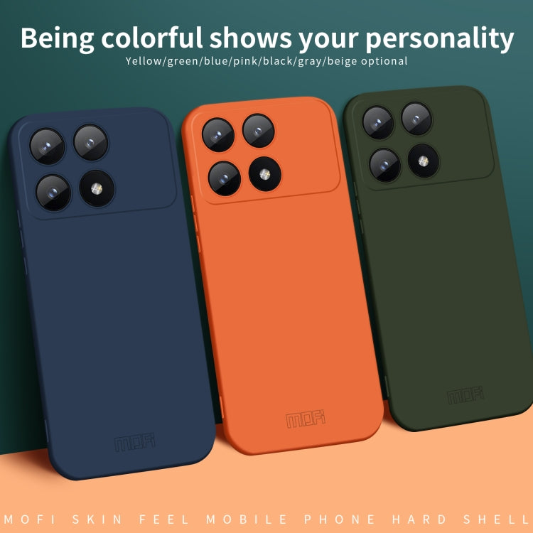 For Xiaomi Redmi K70E MOFI Qin Series Skin Feel All-inclusive PC Phone Case(Beige) - K70E Cases by MOFI | Online Shopping South Africa | PMC TechLife